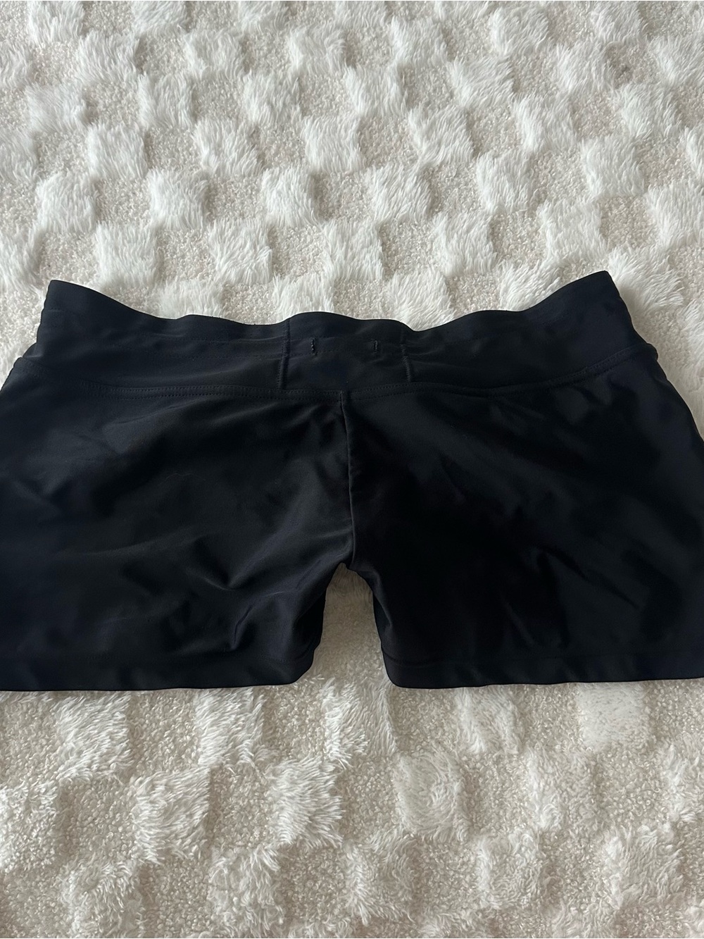 High-Waist Black Athletic Shorts for Women